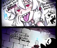 퀸 부끄가 루이지를 기습하기 위해 숨어있는 망가