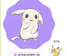 뭐야 창백카츄 수컷이었어?