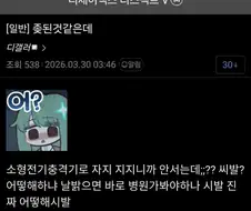 "전기충격기로 고추 지지니까 안선다;;"
