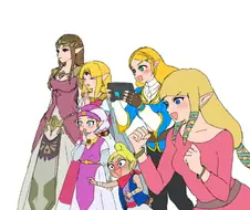 녹색옷 입은애가 젤다인.Manga