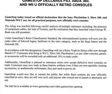 공식적으로 레트로 게임기가 된 것들