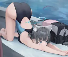 블루아카) 고양이 자세 시로코