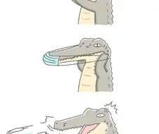 마스크를 쓸 수 없는 동물.Comic