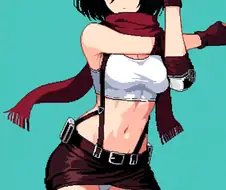 AI) 티파 코스프레한 미카사