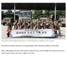 육군1포병여단 웅비대대, 차량 무사고 5000일 달성