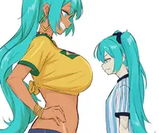 브라질 미쿠에게 떡발리는 아르헨 미쿠