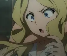 모가지가 따이게 생긴 금발의 미소녀