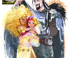 무지개 보고 그렸다는 그림.