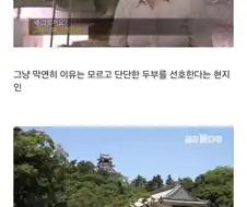 임진왜란 때 일본으로 끌려간 조선인이 만든 두부.