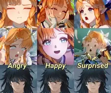 명조)표정변화 극과 극