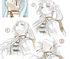 낮은 각도에서 캐릭터를 그리는 것은 더 강한 시각적 효과를 더합니다.