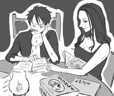 원피스)루피와 로빈이 밤마다 몰래.manga