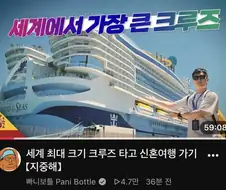 신혼여행 중인 빠니보틀