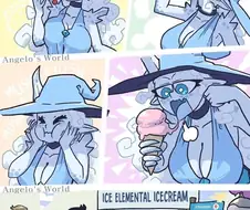 원소의 정령들이 음식 장사하는 만화.comic