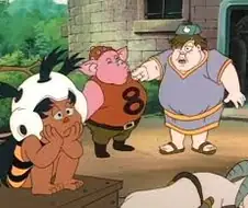 tv 앞에서 만화영화 보고 있던 어린이들 갑분싸.jpg