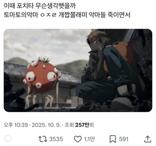 체인소맨 포치타 힘순찐 시절 feat.twitter