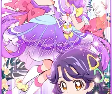 프리큐어)코믹스 작가의 큐어 코랄 생일 축하 일러스트.jpg