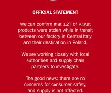 킷캣 12톤 도난 사건의 범인