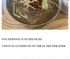 평양냉면 시대에 경종을 울리는 대전 지역 냉면