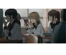 여자아이가 저주받은 비디오 보는 manga