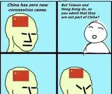 중국에 추가 확진자가 없다는 Comic