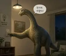 님드랔ㅋㅋㅋ 전기를 아끼는 공룡이 뭔지 아세옄ㅋㅋㅋㅋ