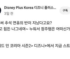 민심 나락 가버린 디즈니플러스