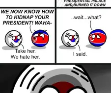 [ㄹ혜/폴란드볼] 북한이 한국 도발하는 만화