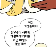 양봉 벌과 토종 벌 만화
