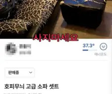 당근에 올라온 소파 중고거래.jpg