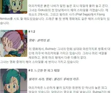 드래곤볼) 부르마 역대 헤어스타일
