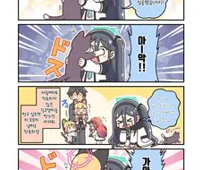 블루아카)고양이 안는 아리스.manwha