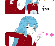 버튜버,미치르,후방) 여왕님께 최면 거는 만화