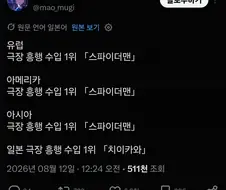 극장가 최고 흥행영화