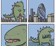 크고 아름다운것을 발견한 괴수