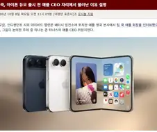 팀 쿡. 왜 이 시기에 애플 CEO에서 물러났는지 인터뷰