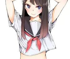 여자아이가 노브라인 comic