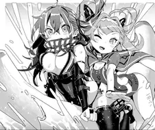 [벽람항로]공식 4컷 작가의 등짝 보는 잠수함.manga