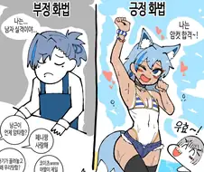 부정 화법, 긍정 화법.manga