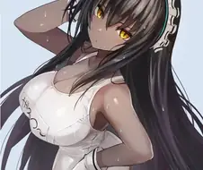 (블루아카)흑피부 메이드