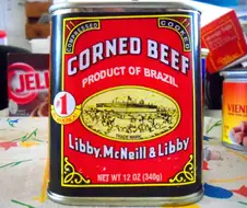 "서부개척시대 당시 먹었다는 고기 통조림, 콘드비프 통조림"