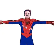 스파이더맨! 안돼! 몸이 찢어지고 말꺼야!