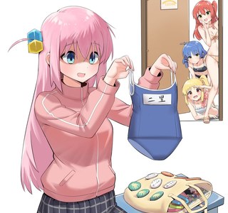 봇치) 후방 해변가의 봇치 짤.