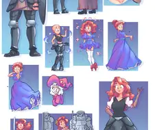 대머리 근육질 전사가 마법사의 마법으로 마을 처녀로 TS 되는 만화