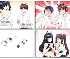 남자끼리 결투로 지는 놈을 여장시키는 만화.manwha