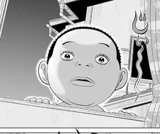 [괴짜가족]노리코를 바라보는 고테츠