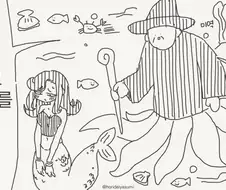 다리의 대가로 목소리를 받아가는manga