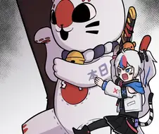 국기무스메)요츠바랑 자세
