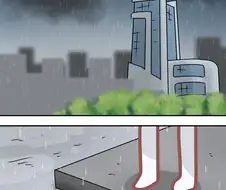 블루아카)비오는날의 센세와 우산.manwha