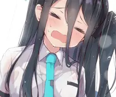 블루아카)저녁에 보는 홀딱 젖은 아이.manga